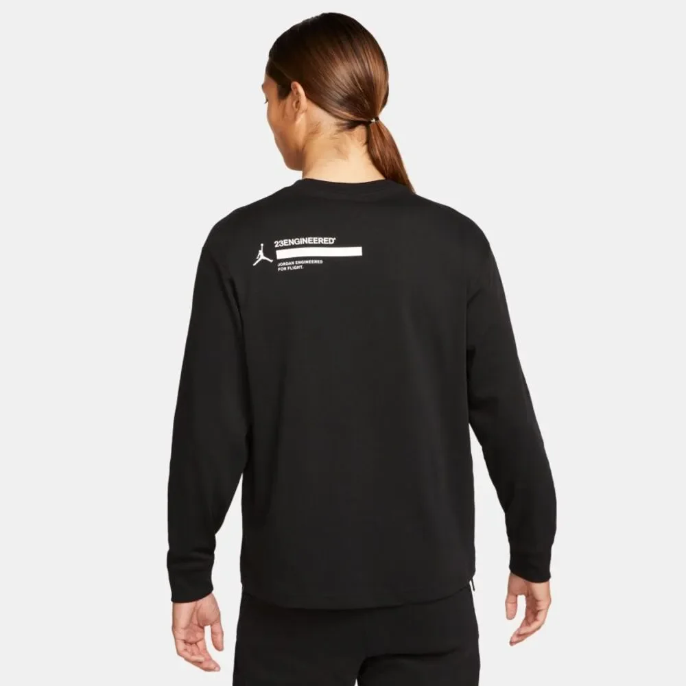 AIR JORDAN Men's 23 Engineered Long-Sleeve Tee Size M in Black